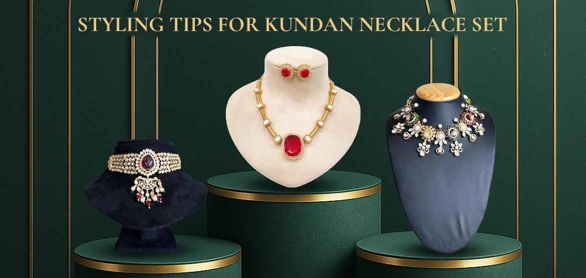 A Different Approach to Styling Kundan Necklace Set in the USA