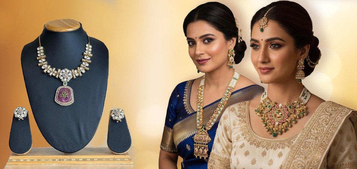 From Kundan to Moissanite: Trending Necklace Sets for Weddings
