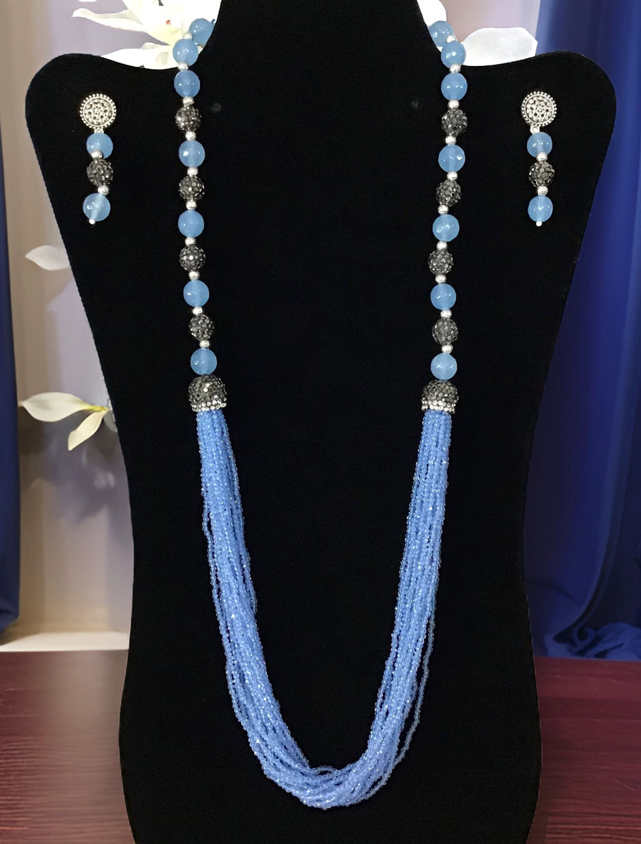 Oxidized Pearl Necklace Set