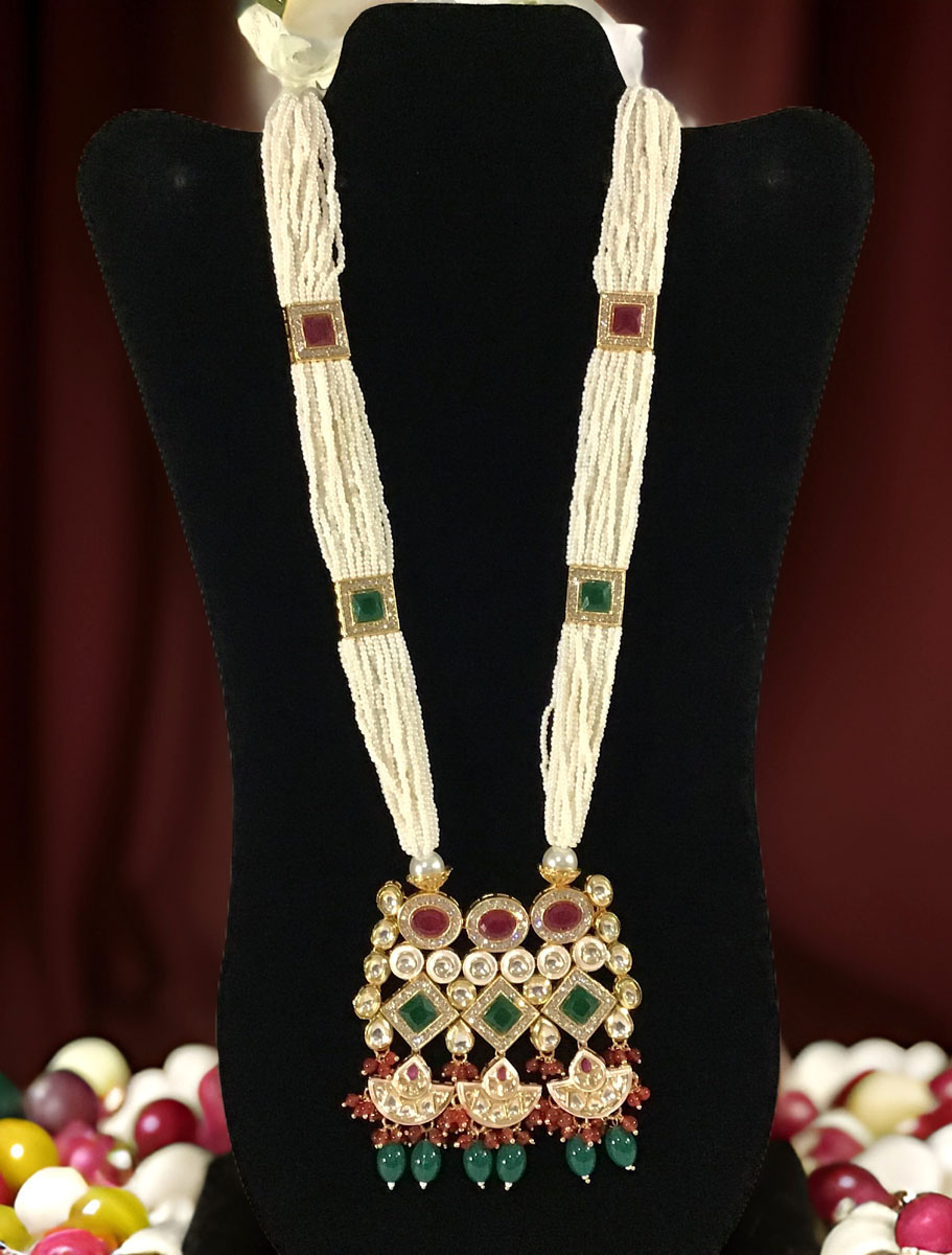 Classic Kundan Long Necklace Set