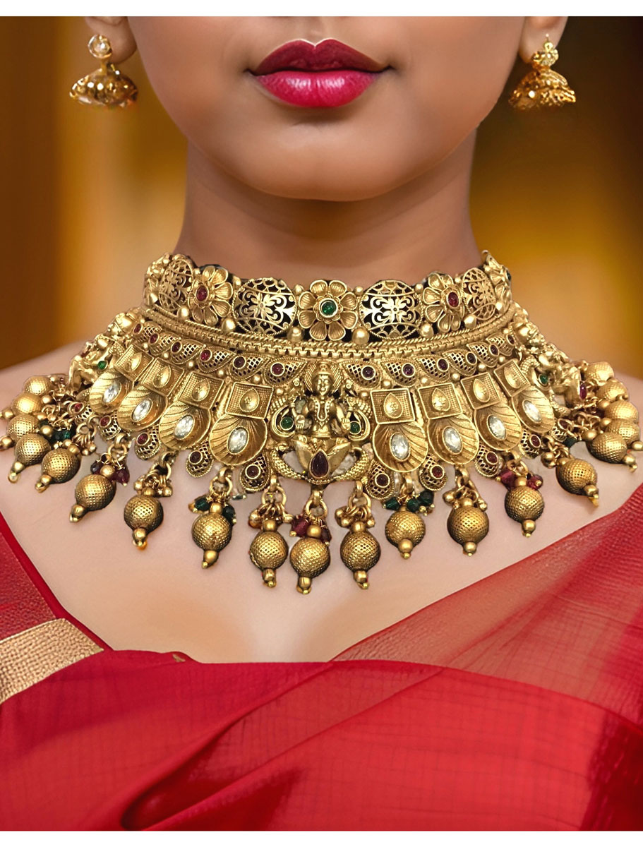 Varalaxmi Antique Choker Set