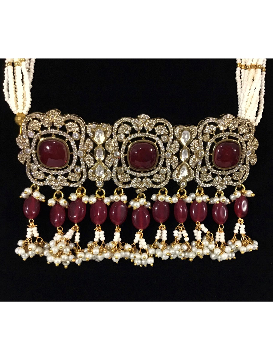 Polki Kundan Necklace Set