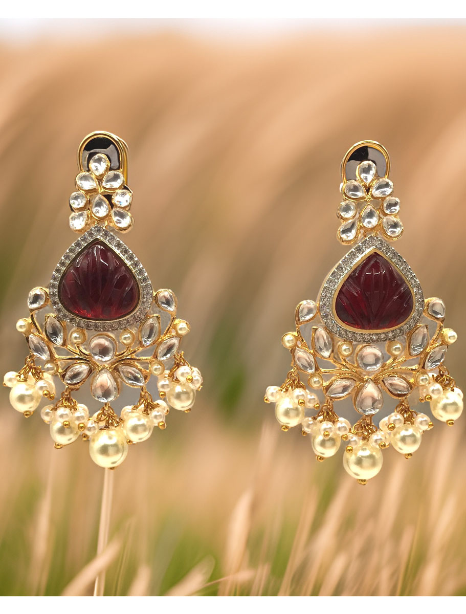 Kundan Exclusive Design Earrings