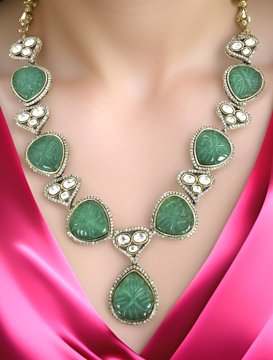 Designer Monalisa Kundan Necklace Set