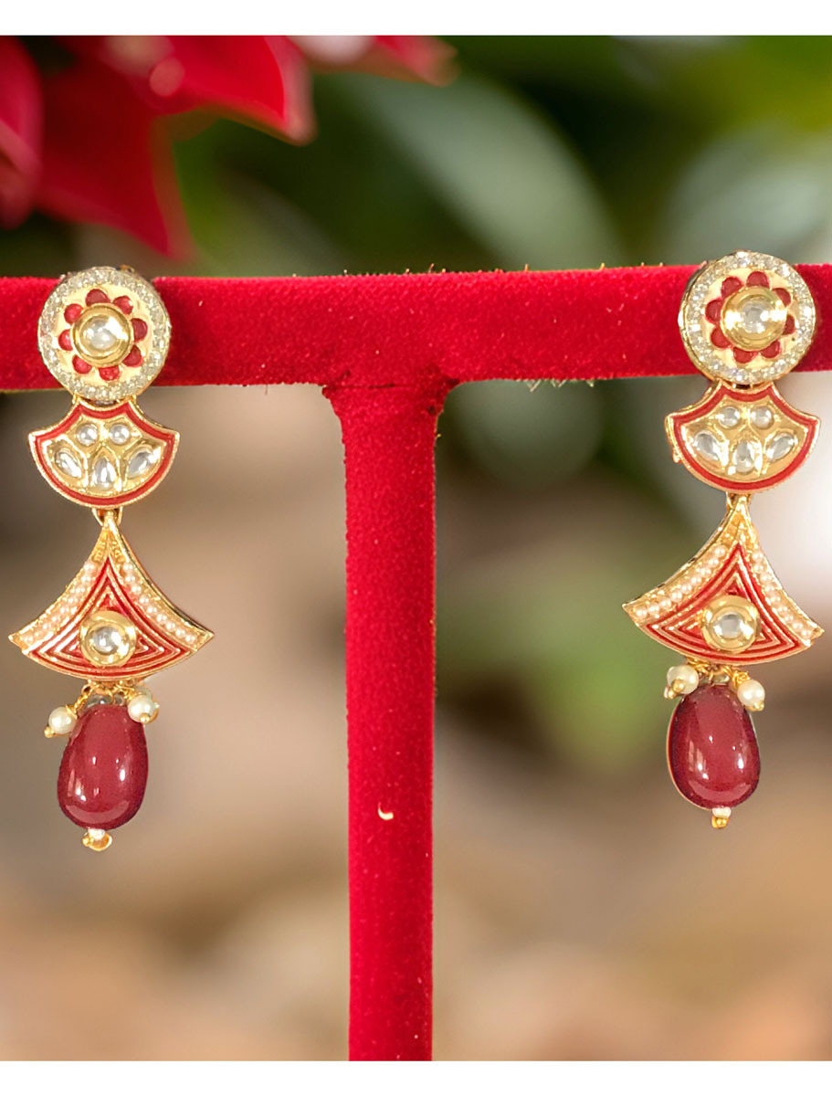 Exclusive Design Handmade Meenakari Pendant Set