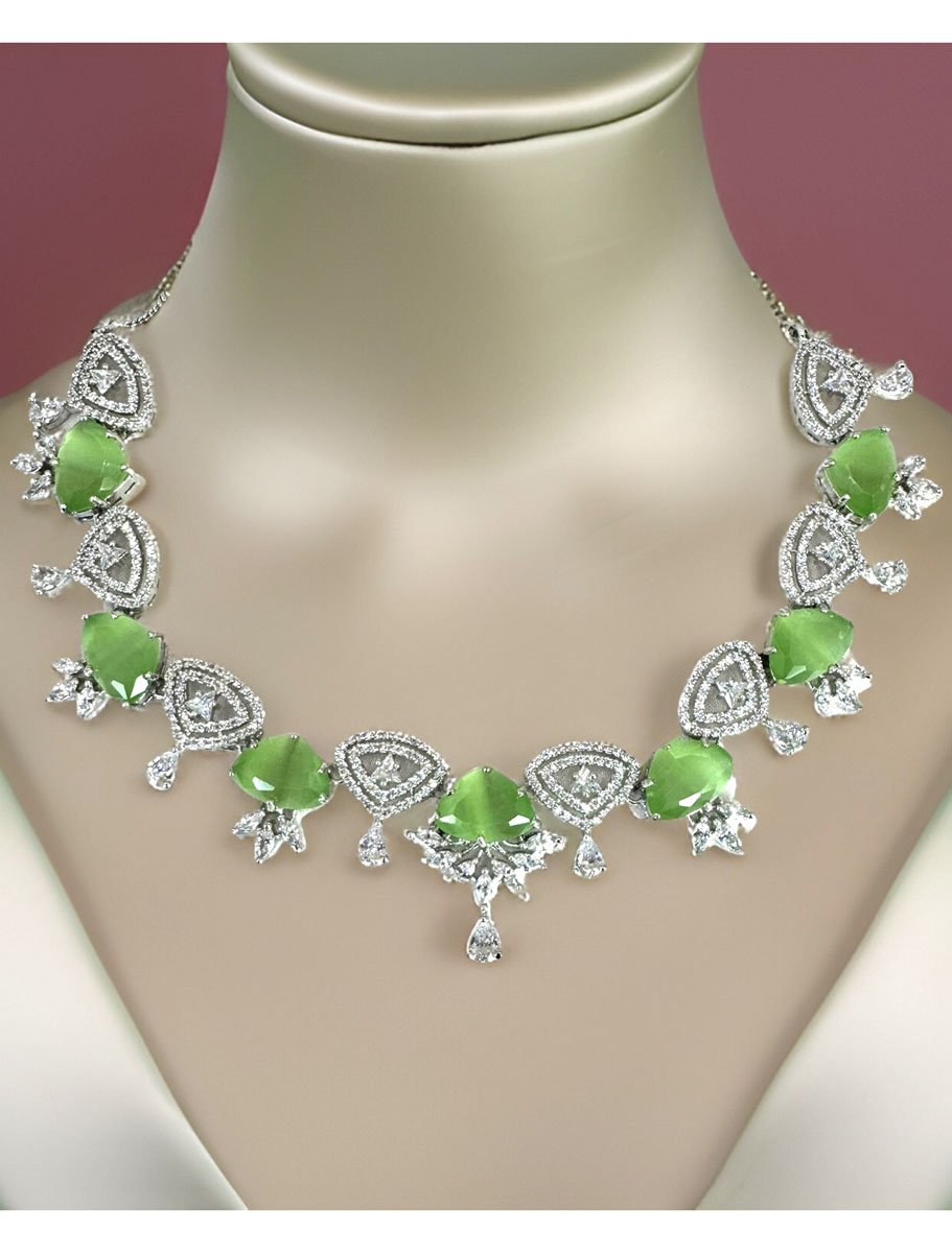 Exclusive design AD/CZ partywear necklace set