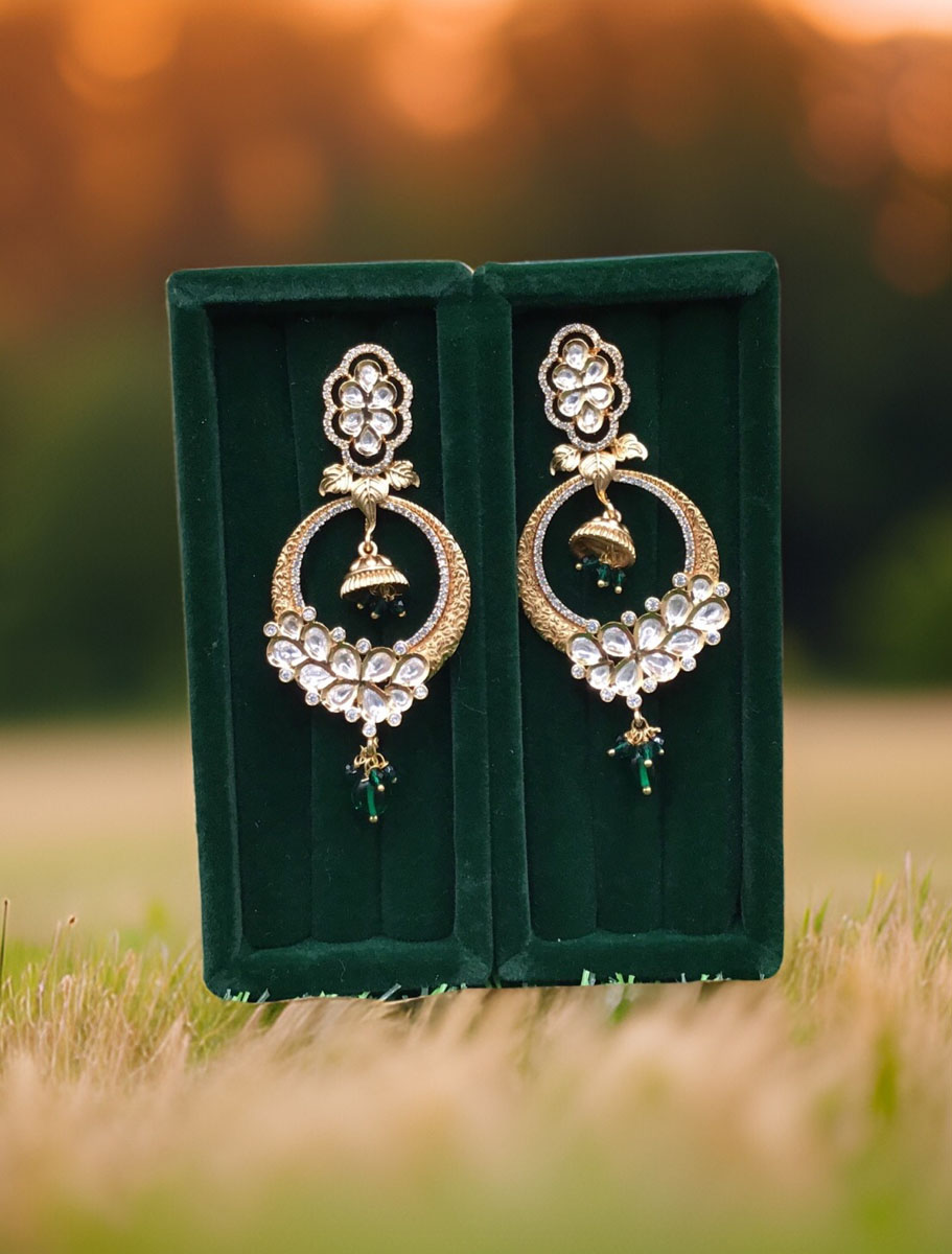 Premium Quality Kundan Designer Earrings