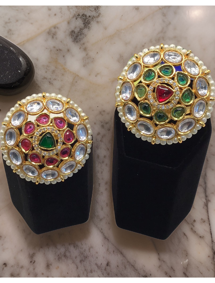 Jadau Kundan Statement Ring