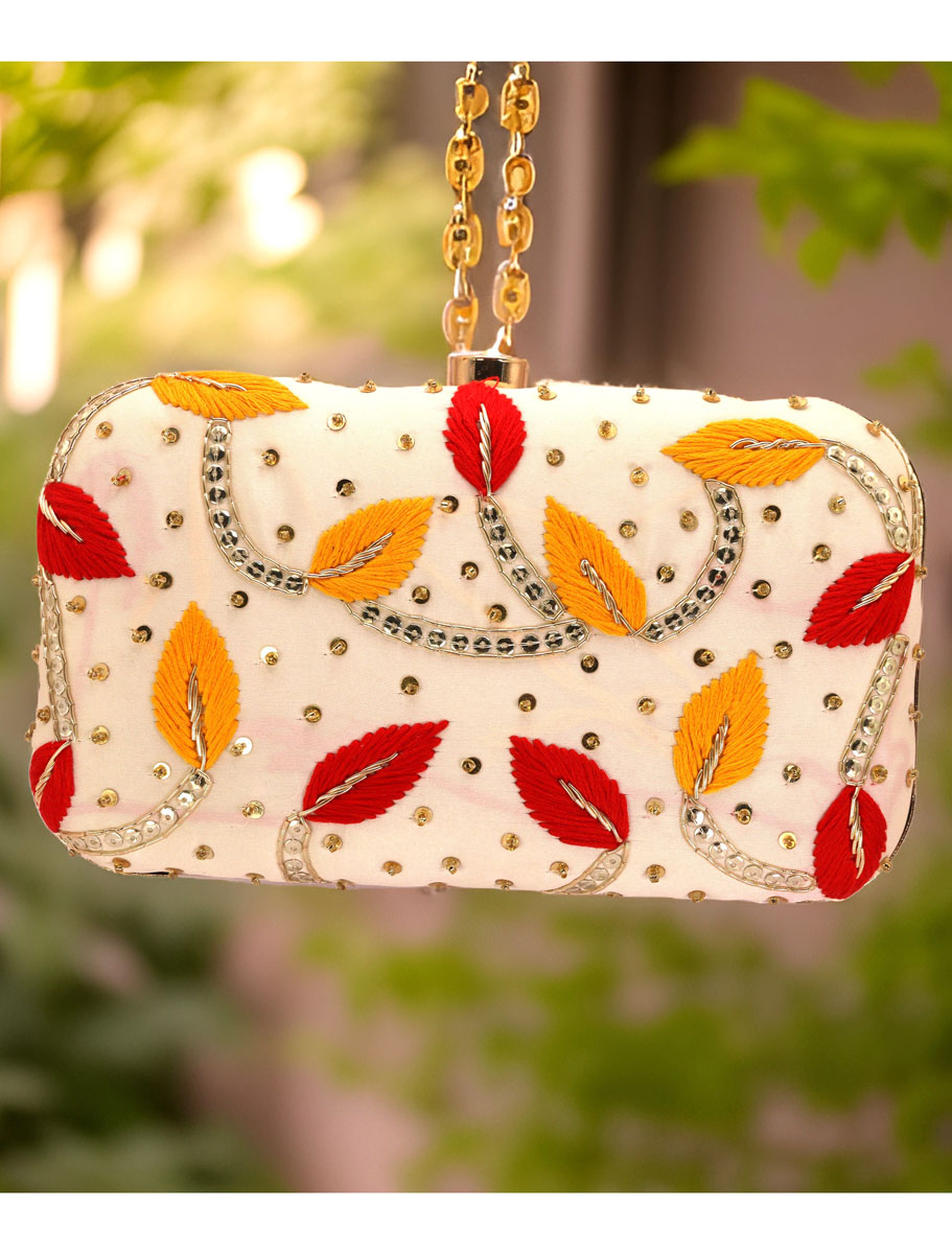 Fine Embroidered Clutch Purse