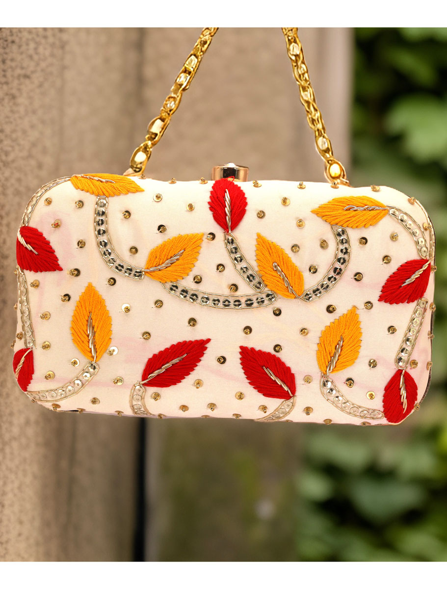 Fine Embroidered Clutch Purse