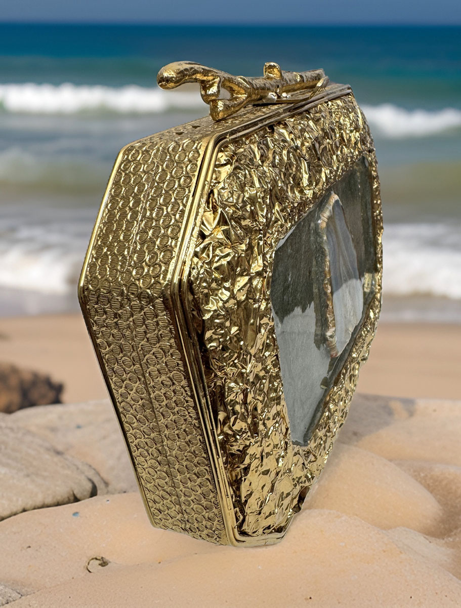 Golden Opulent MOP Evening Clutch