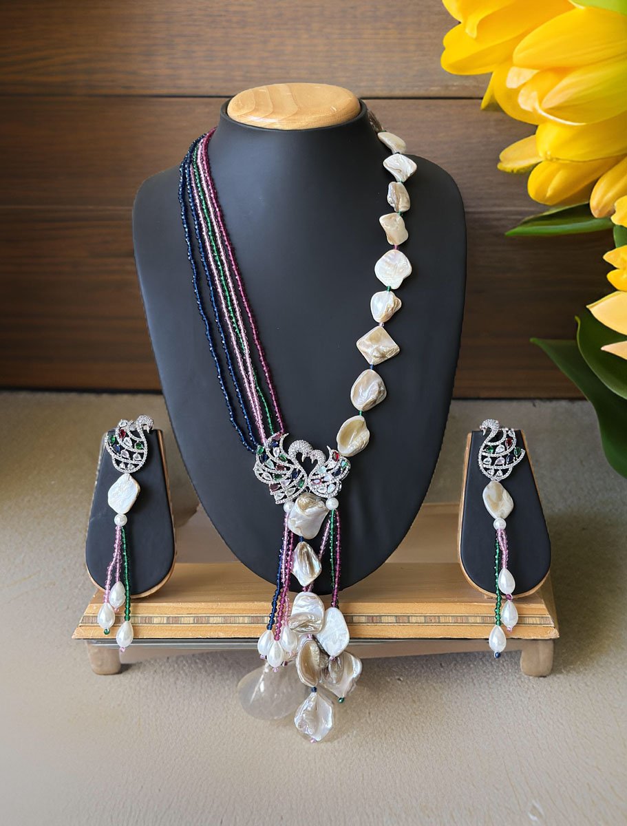 Celebrity Inspired Designer Long Beads Mala set