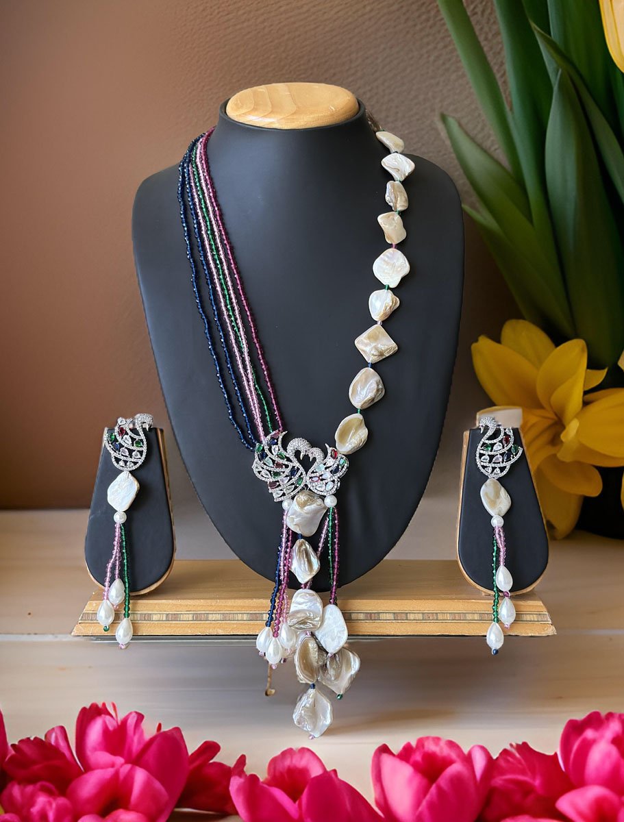 Celebrity Inspired Designer Long Beads Mala set