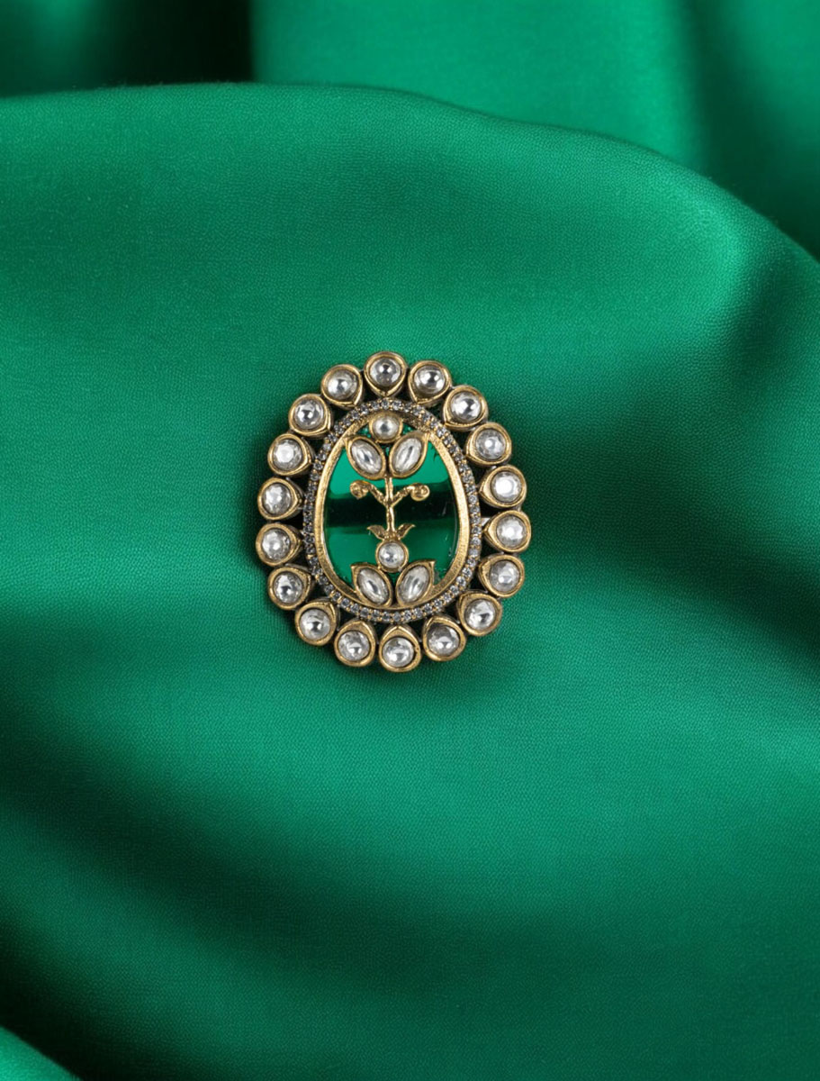 Amrapali Inspired Kundan adjustable Ring