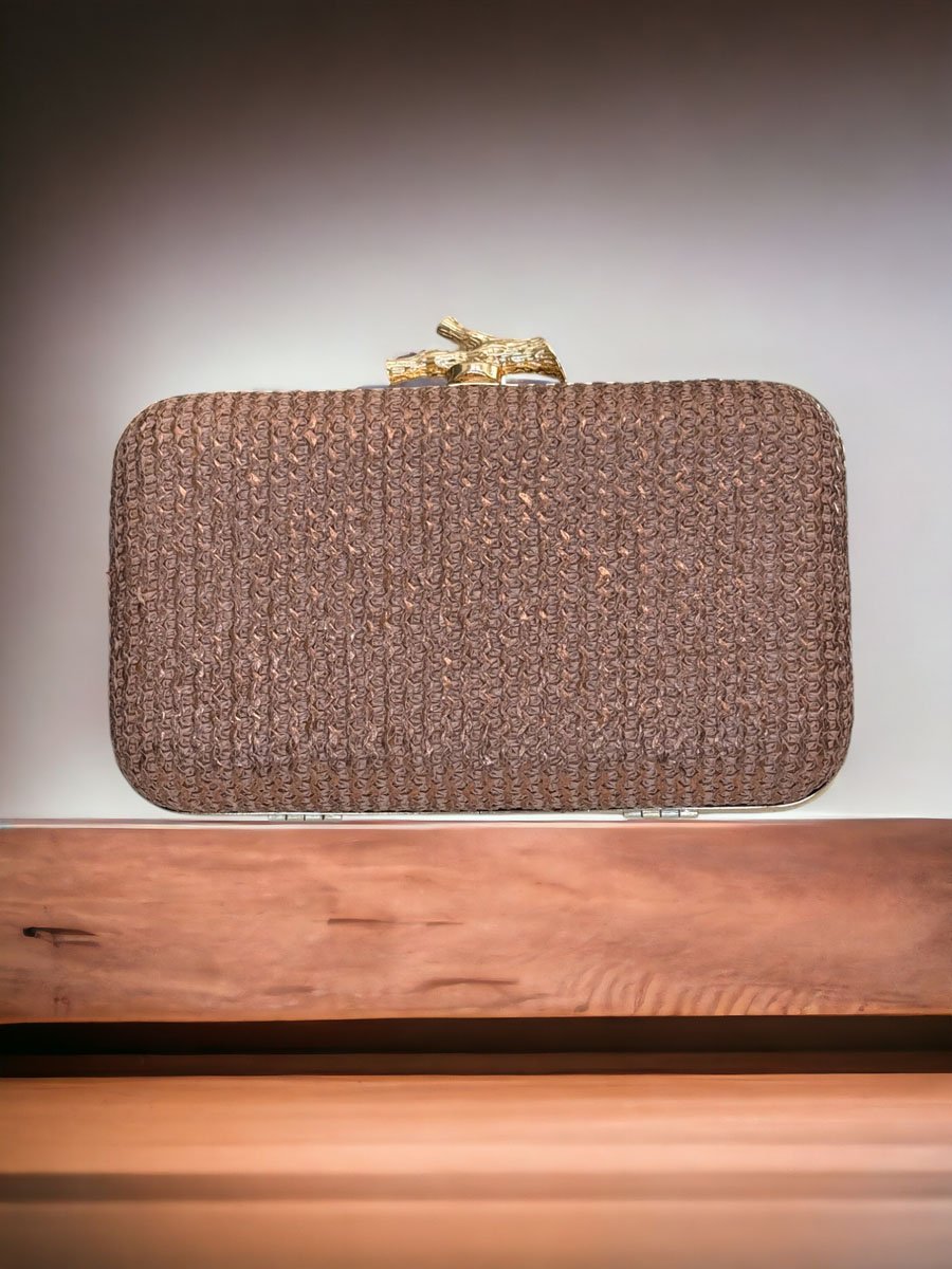 Sabyasachi Inspired Rose Gold Clutch Bag