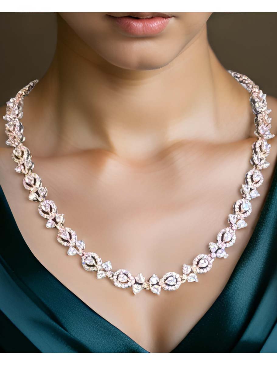 Delicate CZ Necklace Set