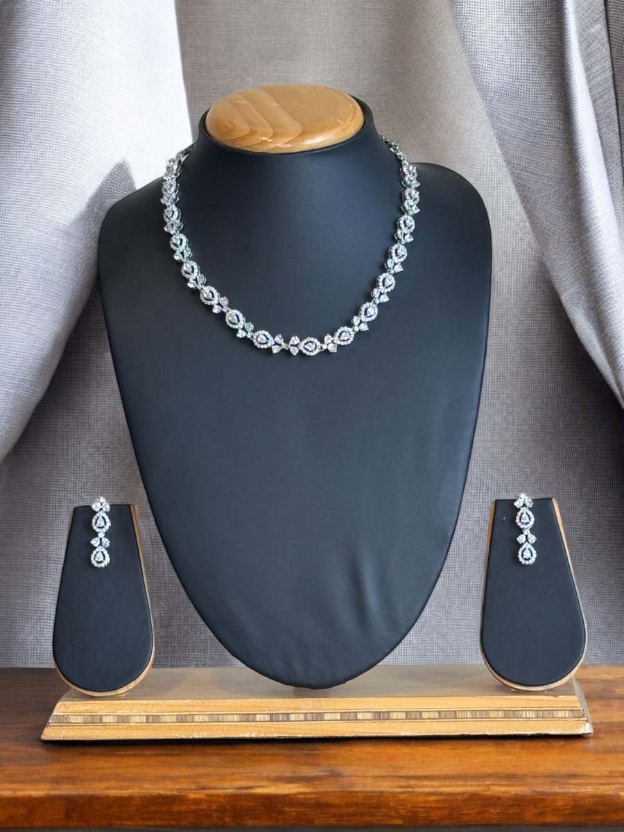 Delicate CZ Necklace Set