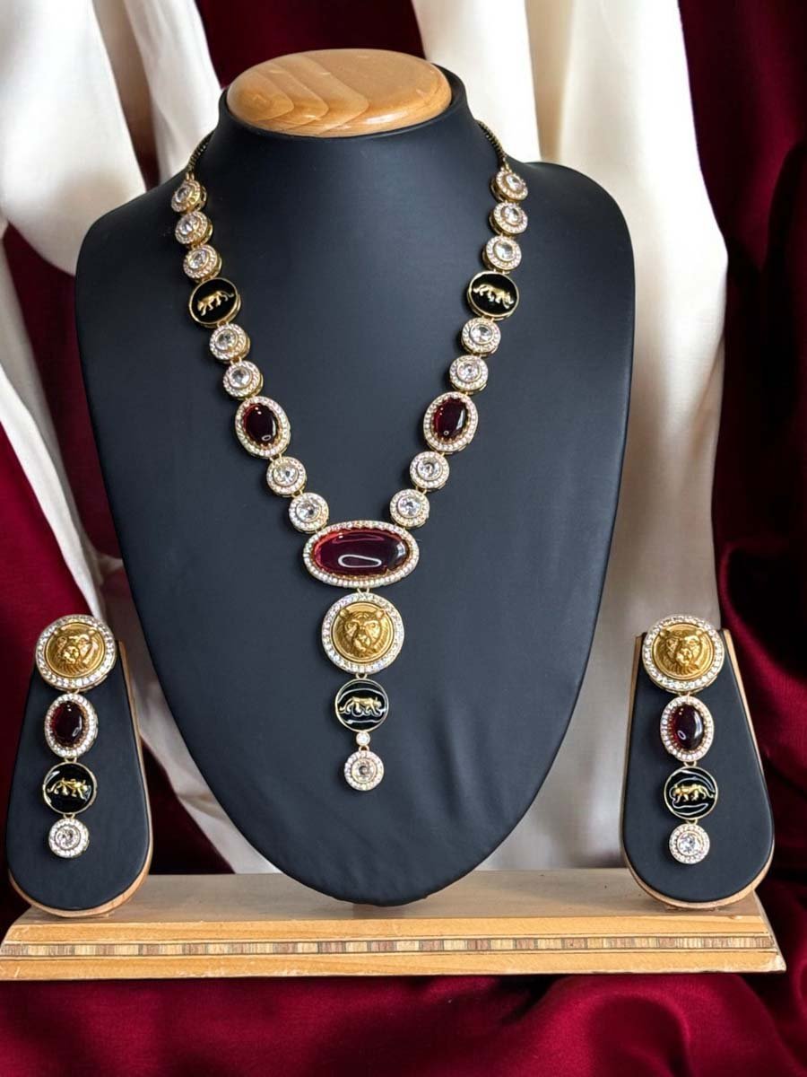 Sabyasachi Inspired Ruby Necklace set