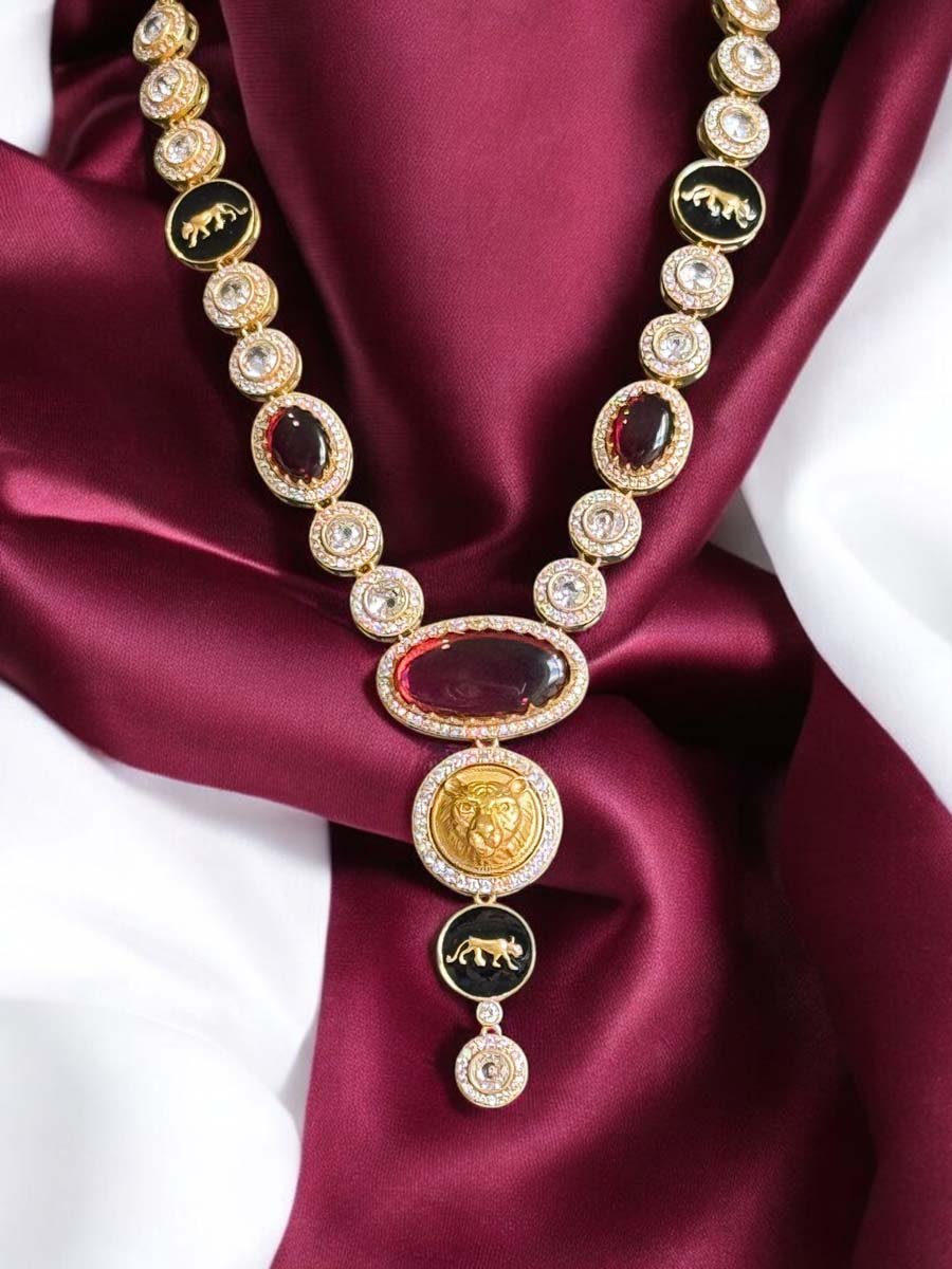 Sabyasachi Inspired Ruby Necklace set