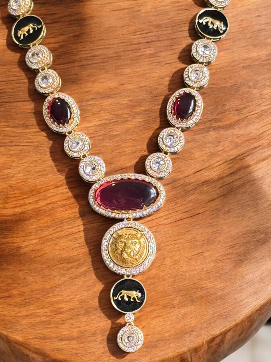 Sabyasachi Inspired Ruby Necklace set