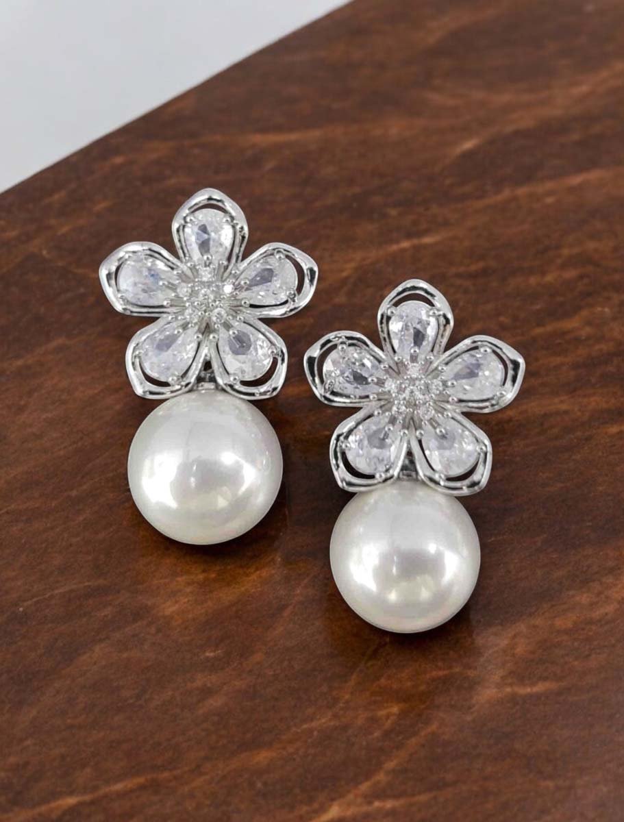 Designer Pearl Drop Earrings