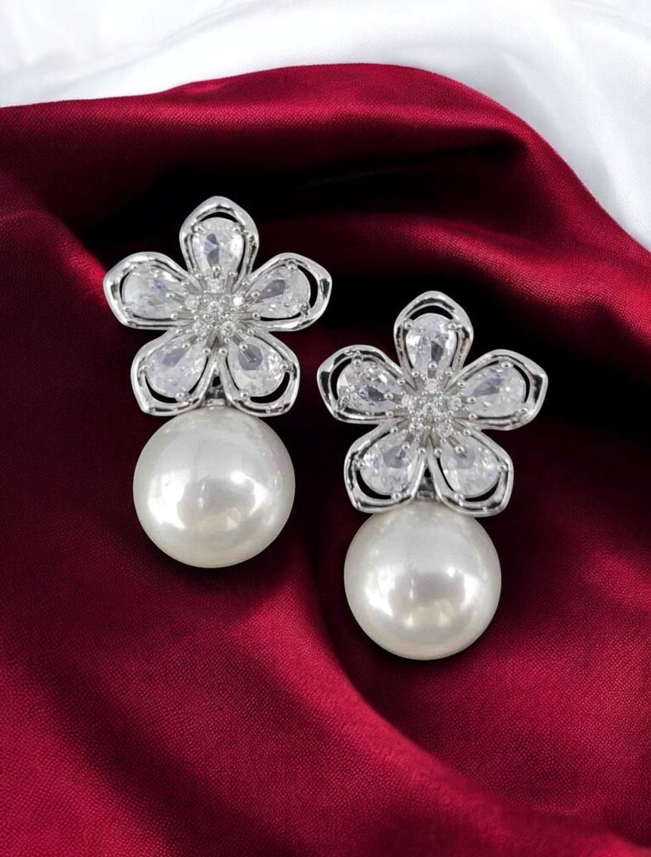 Designer Pearl Drop Earrings