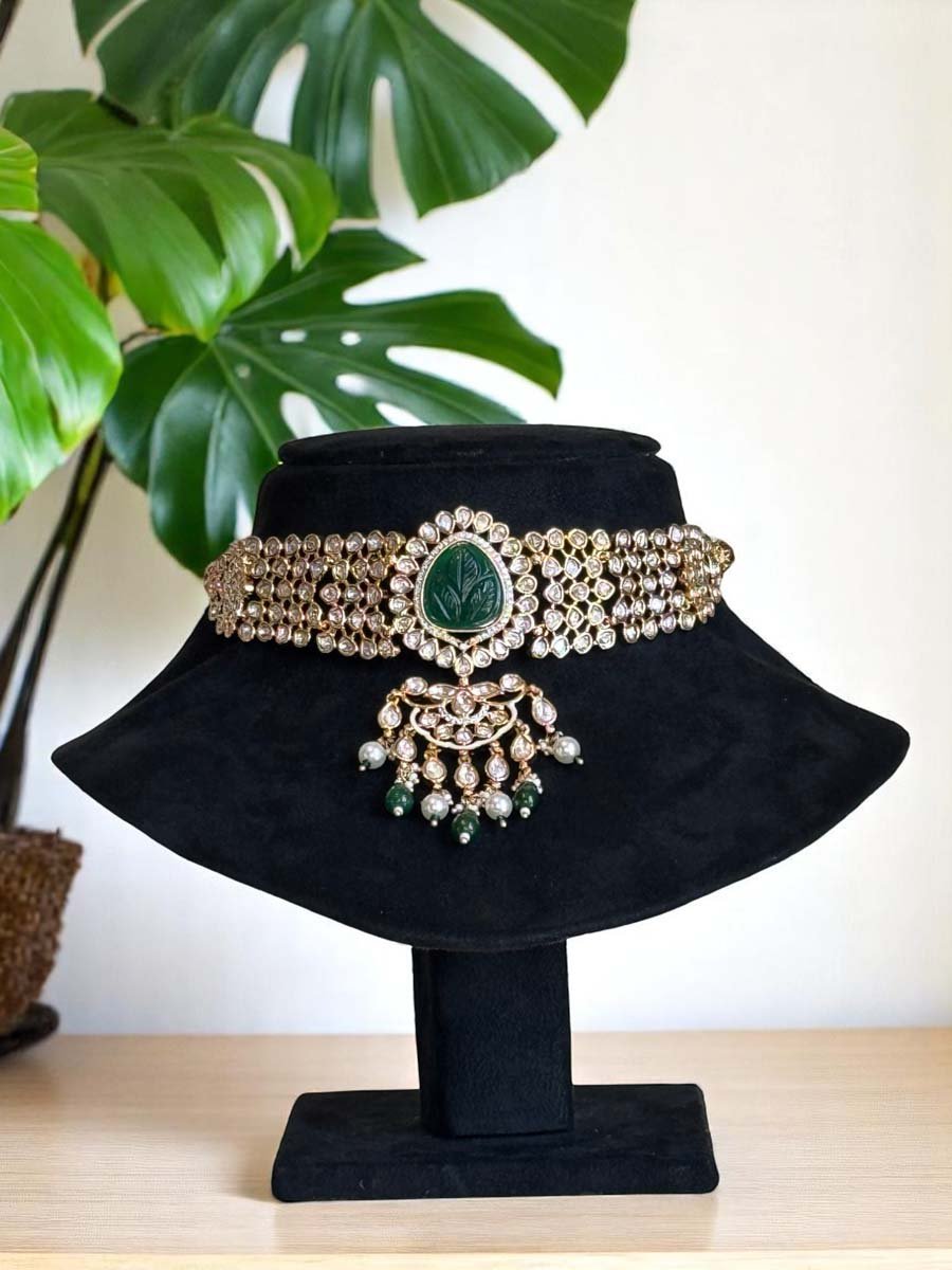Bollywood Inspired Polki Kundan Choker Set