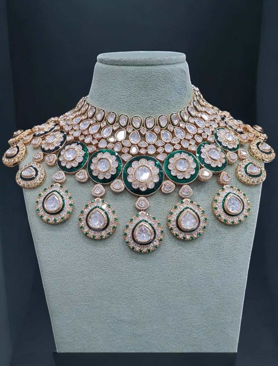 Bollywood Inspired Premium Uncut Kundan Bridal Set