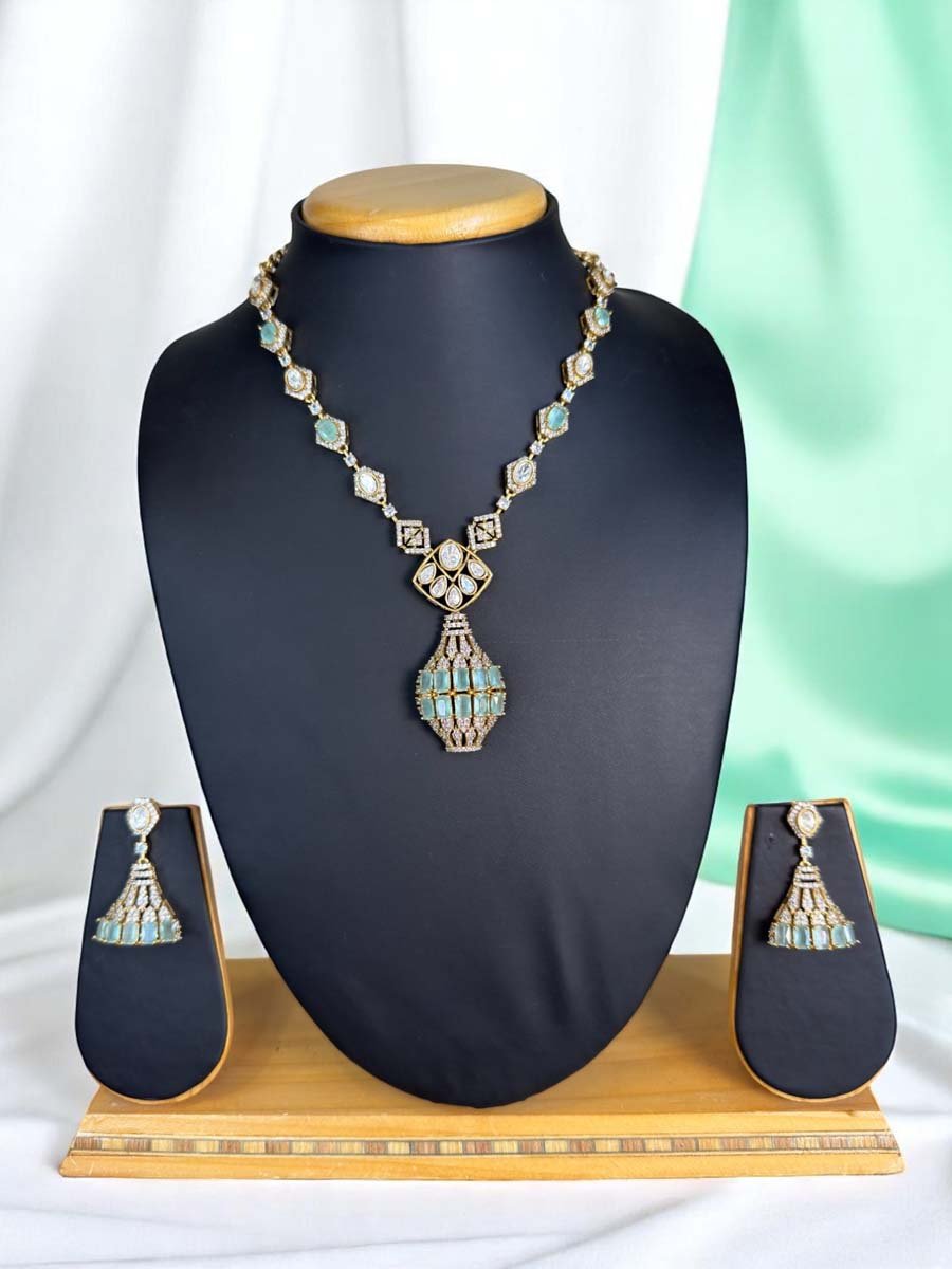 Celebrity Inspired Designer CZ Necklace set
