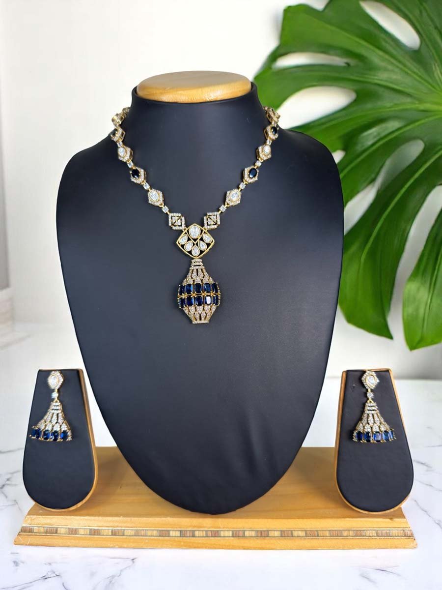 Celebrity Inspired Designer CZ Necklace set