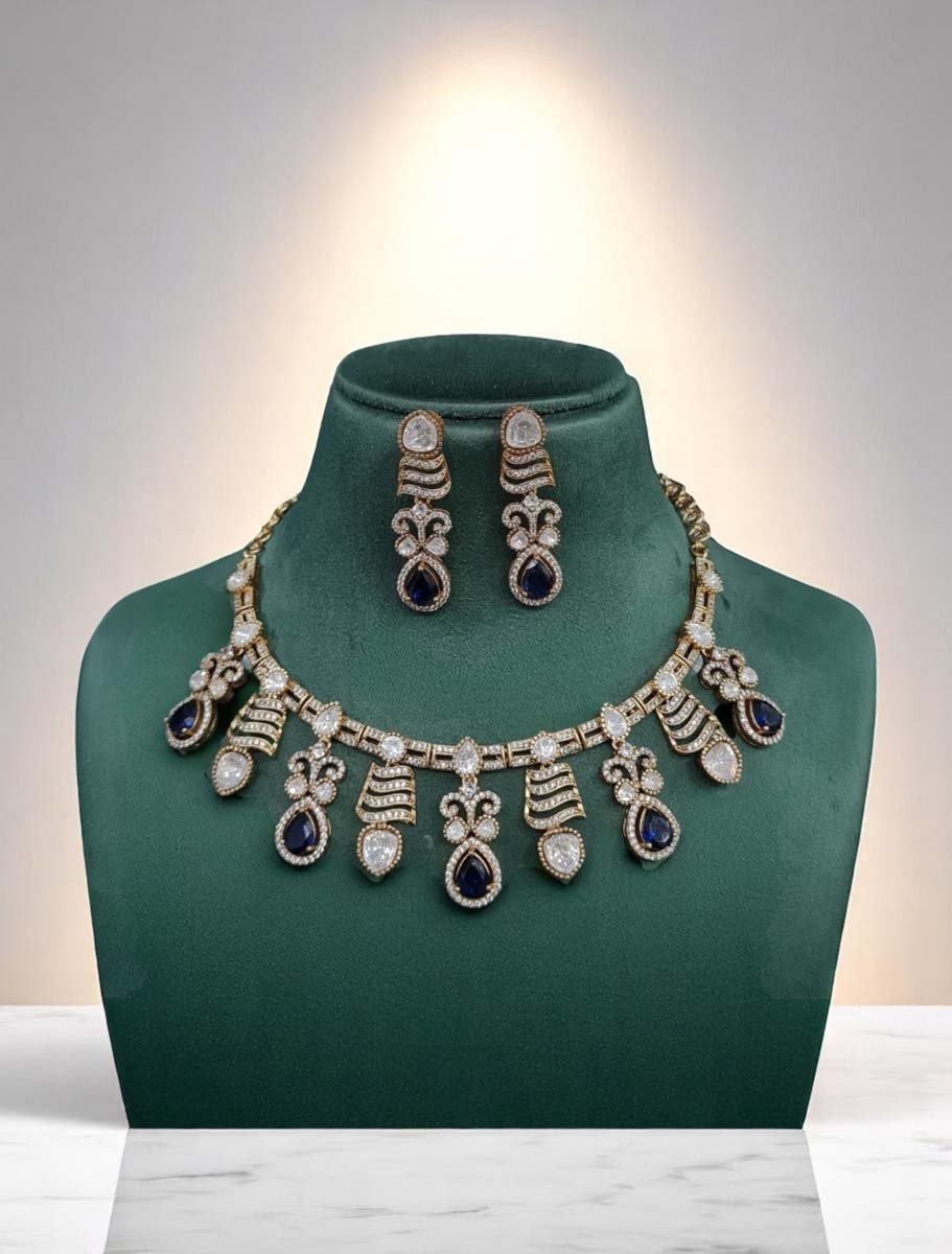 Gorgeous AD CZ Necklace Set