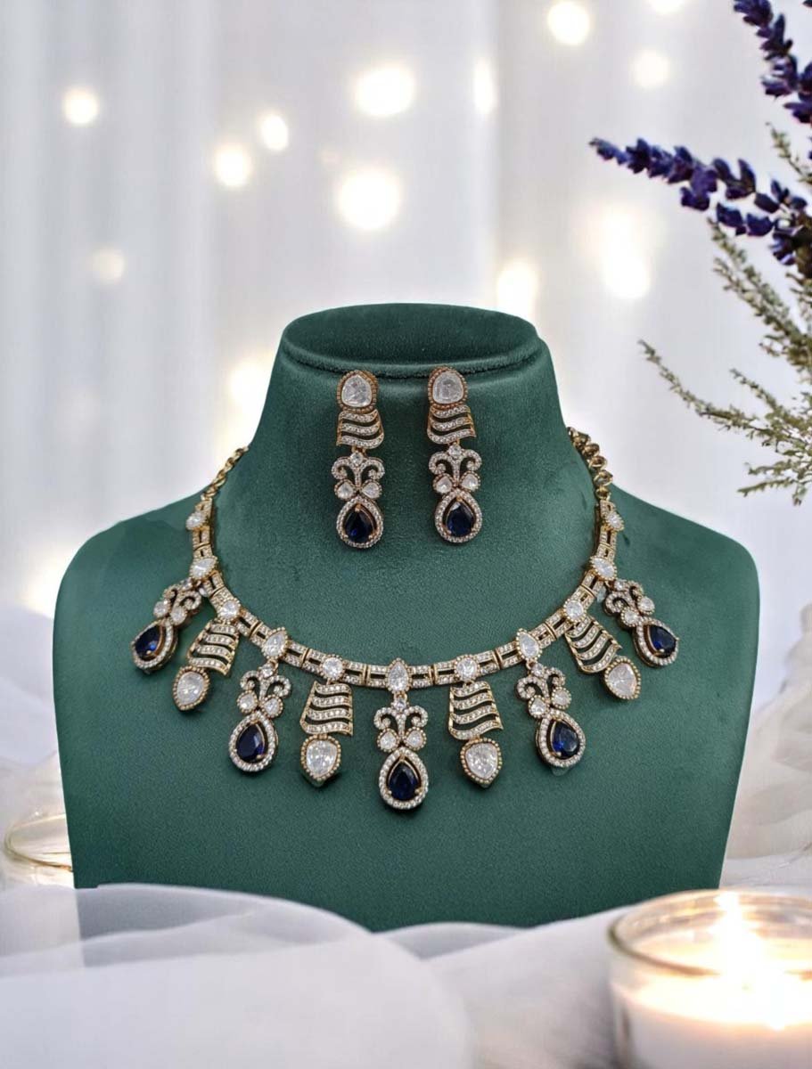 Gorgeous AD CZ Necklace Set