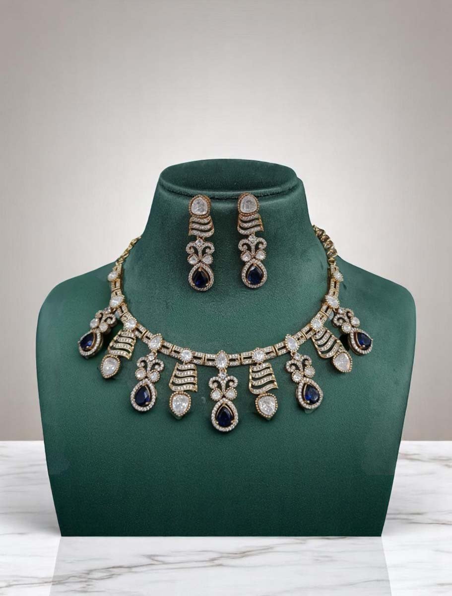Gorgeous AD CZ Necklace Set