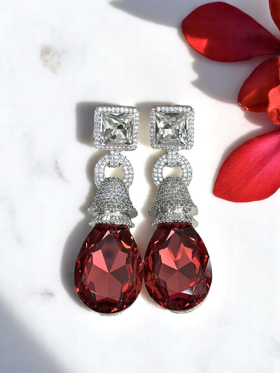 Stunning Cushion Cut Swarovski Earrings