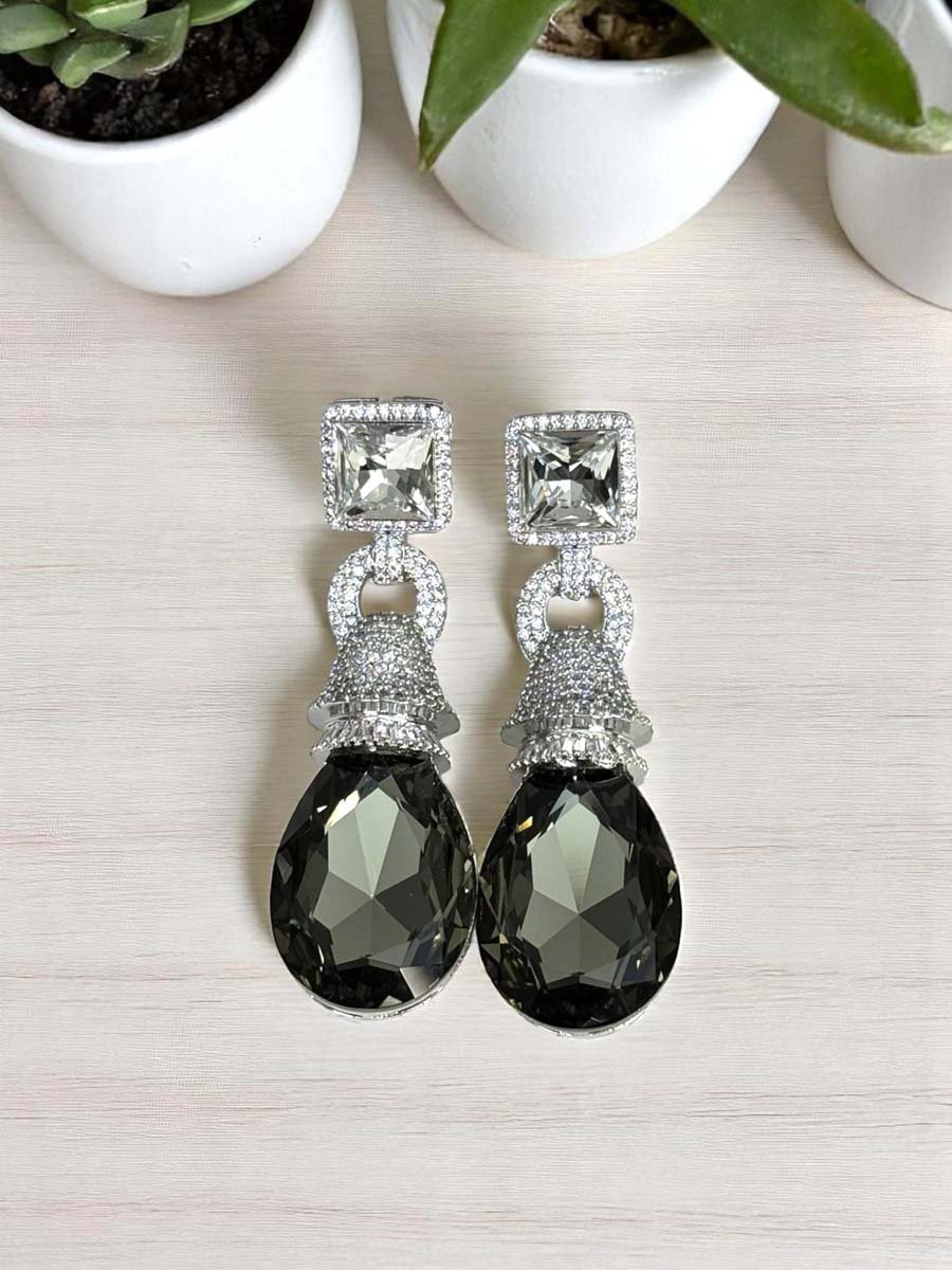 Stunning Cushion Cut Swarovski Earrings