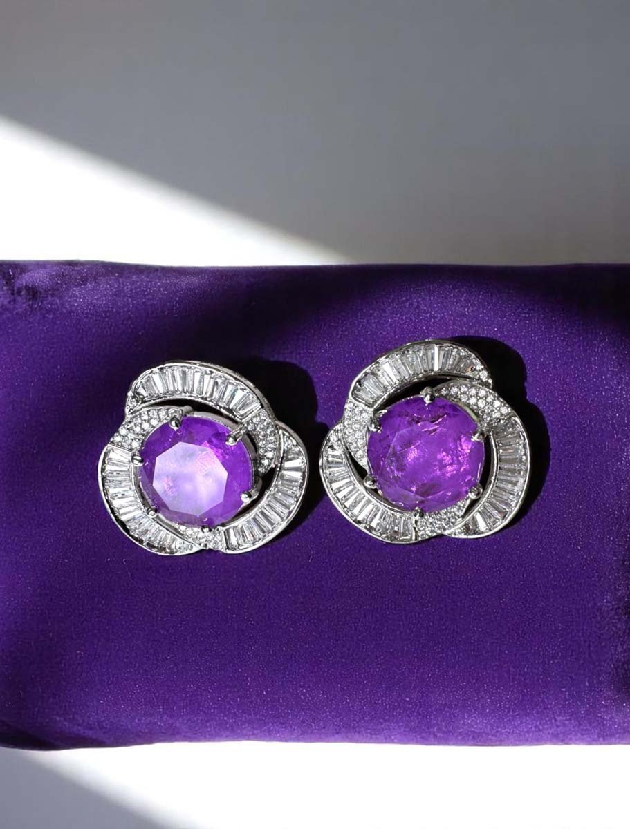 Luminous Swarovski Stud Earrings