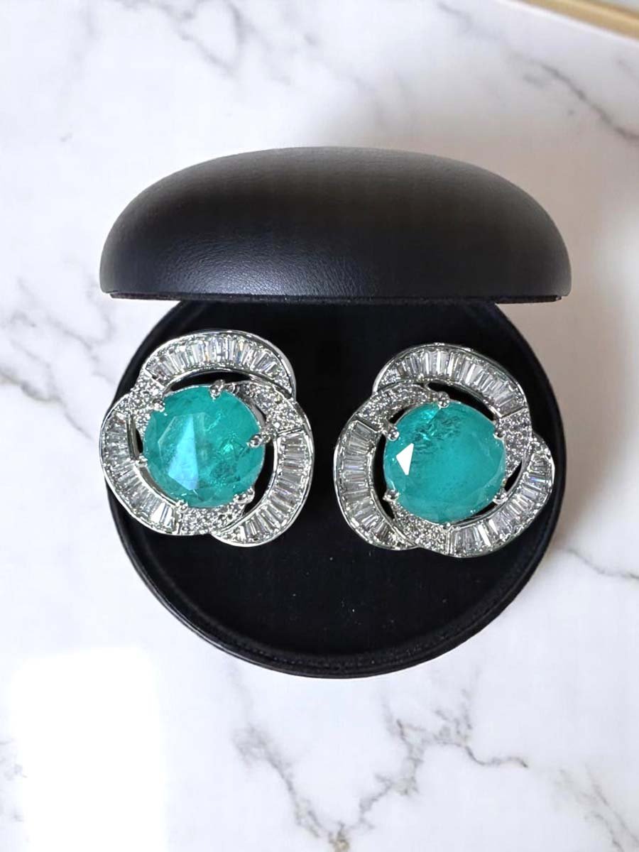 Luminous Swarovski Stud Earrings