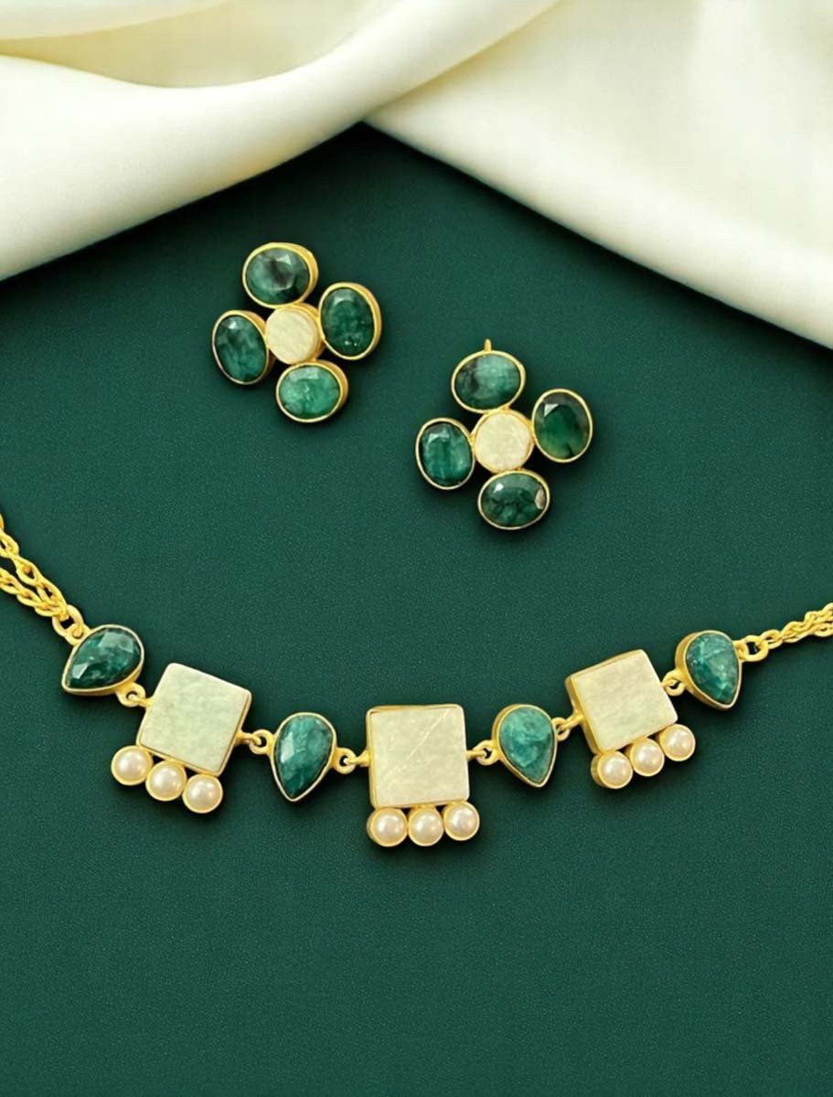 Summer Style MOP Necklace Set