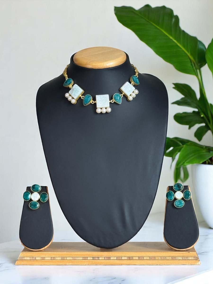 Summer Style MOP Necklace Set