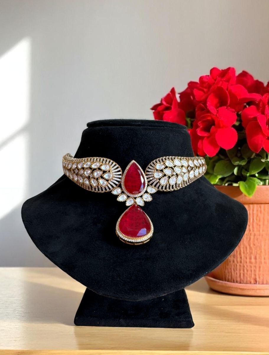 Bollywood Inspired Designer Kundan Choker Set