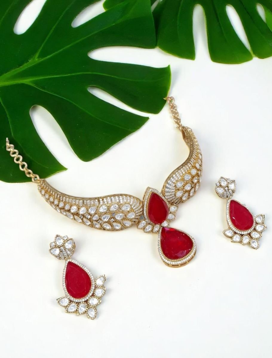 Bollywood Inspired Designer Kundan Choker Set