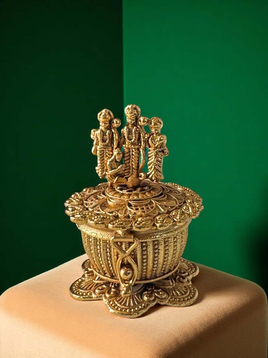 Rajwadi Polish Ram Darbar Sindoor Box