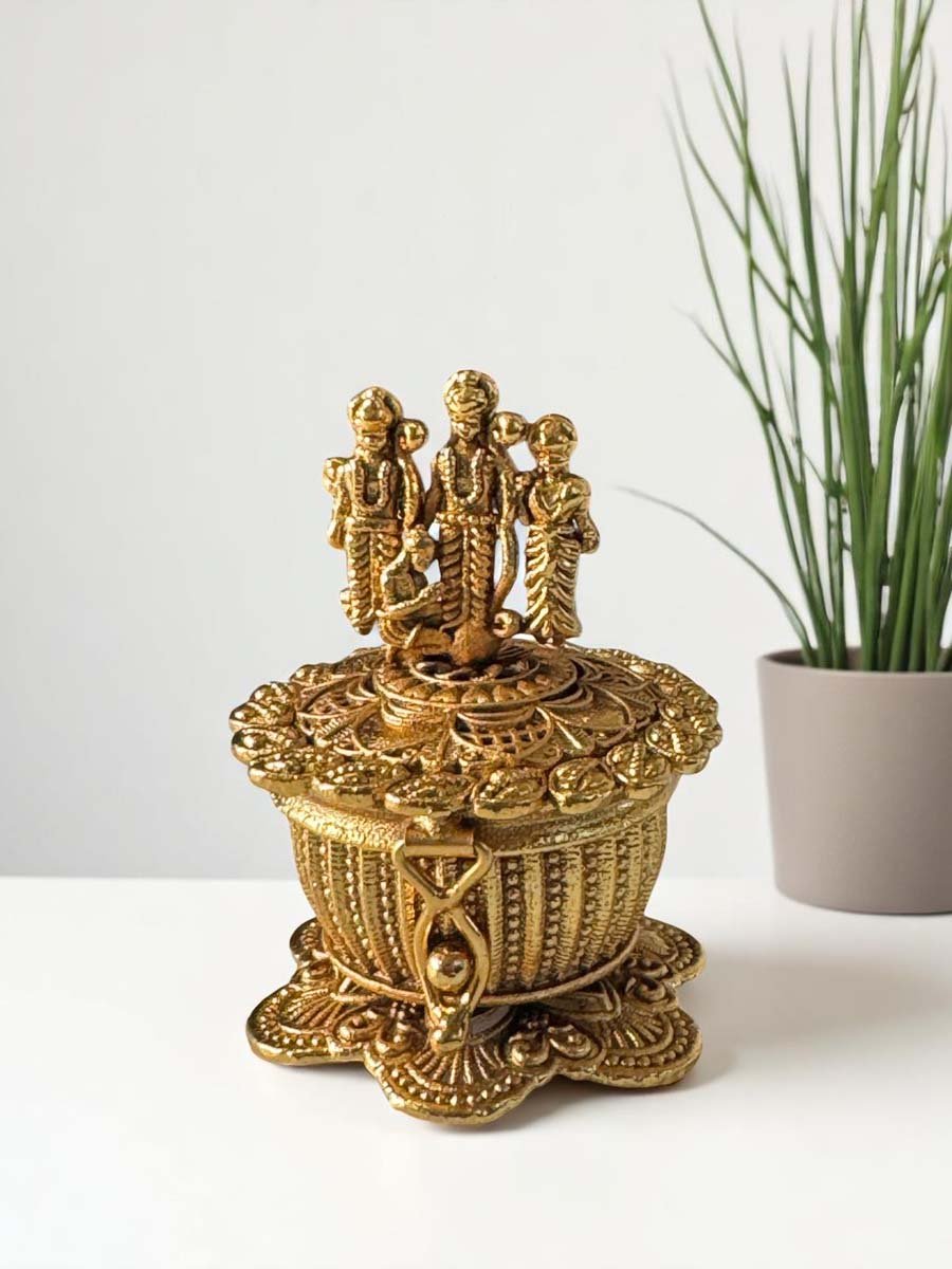 Rajwadi Polish Ram Darbar Sindoor Box