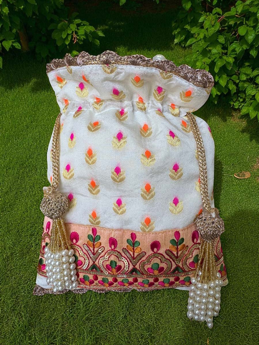 Designer Banarasi Potli Bag