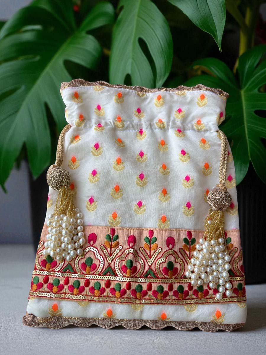 Designer Banarasi Potli Bag
