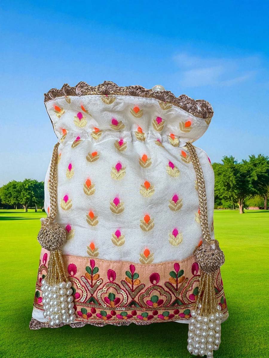 Designer Banarasi Potli Bag