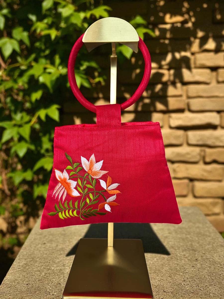 Floral Embroidered Bag