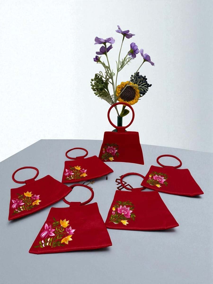 Floral Embroidered Bag