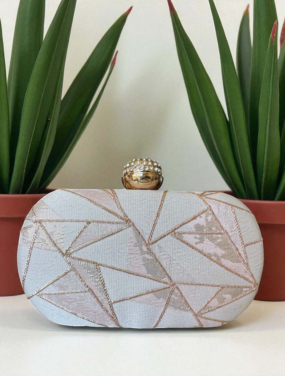 Sabyasachi Inspired Royal Bengal Tiger Motif Embellished Clutches