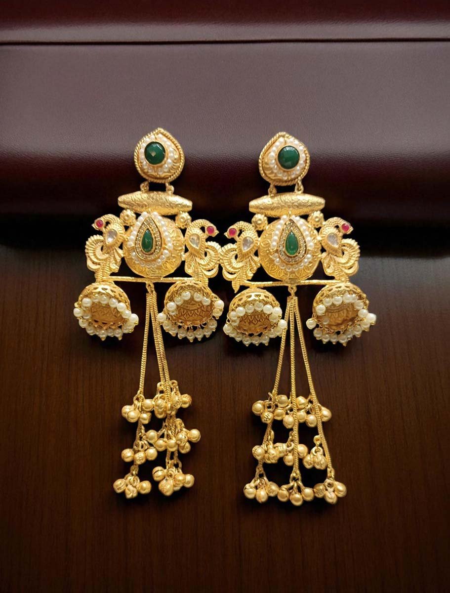 Kashmiri Style Long Earrings